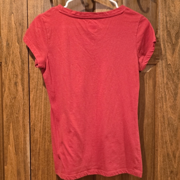 OhioStateBuckeyes-Women's Medium, Red fitted short sleeve tee w/OSU mascot,etc. - Picture 3 of 10